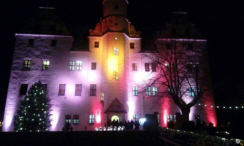 Fassadenillumination Wasserschloß Schönfeld